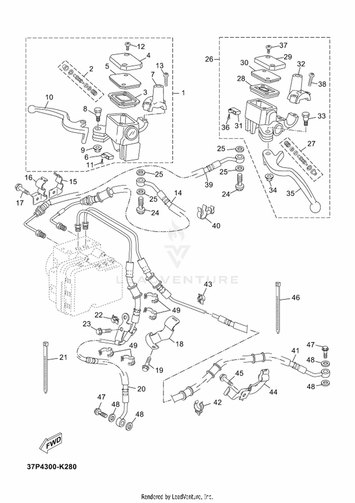 28 FRONT MASTER CYLINDER