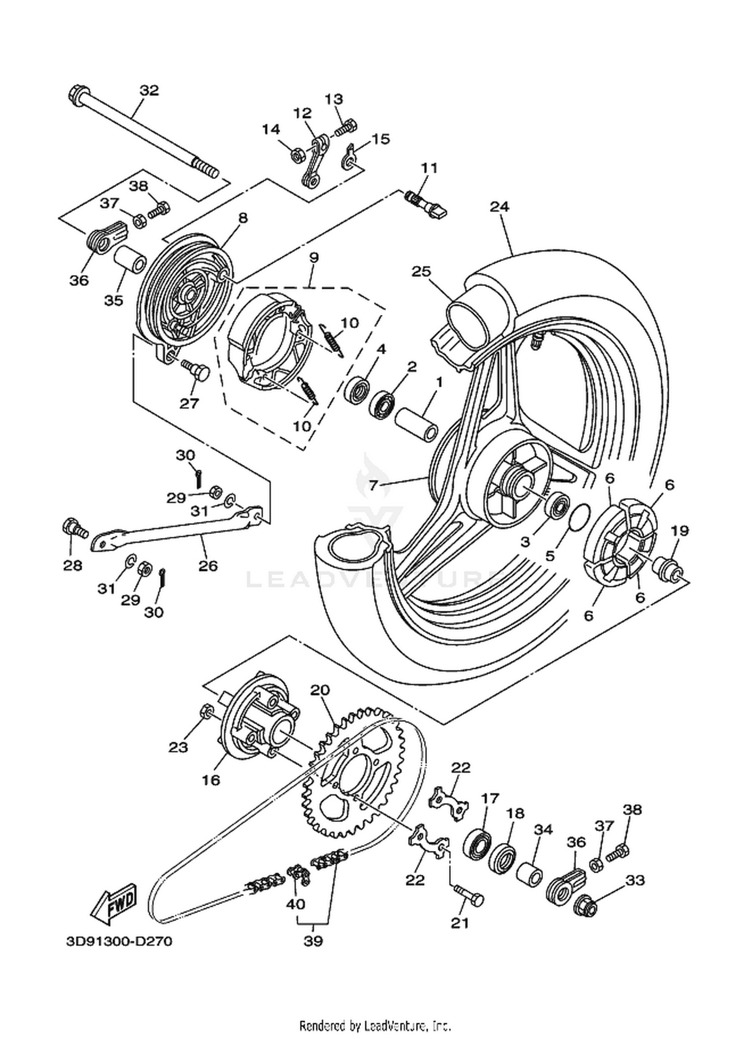 27 REAR WHEEL