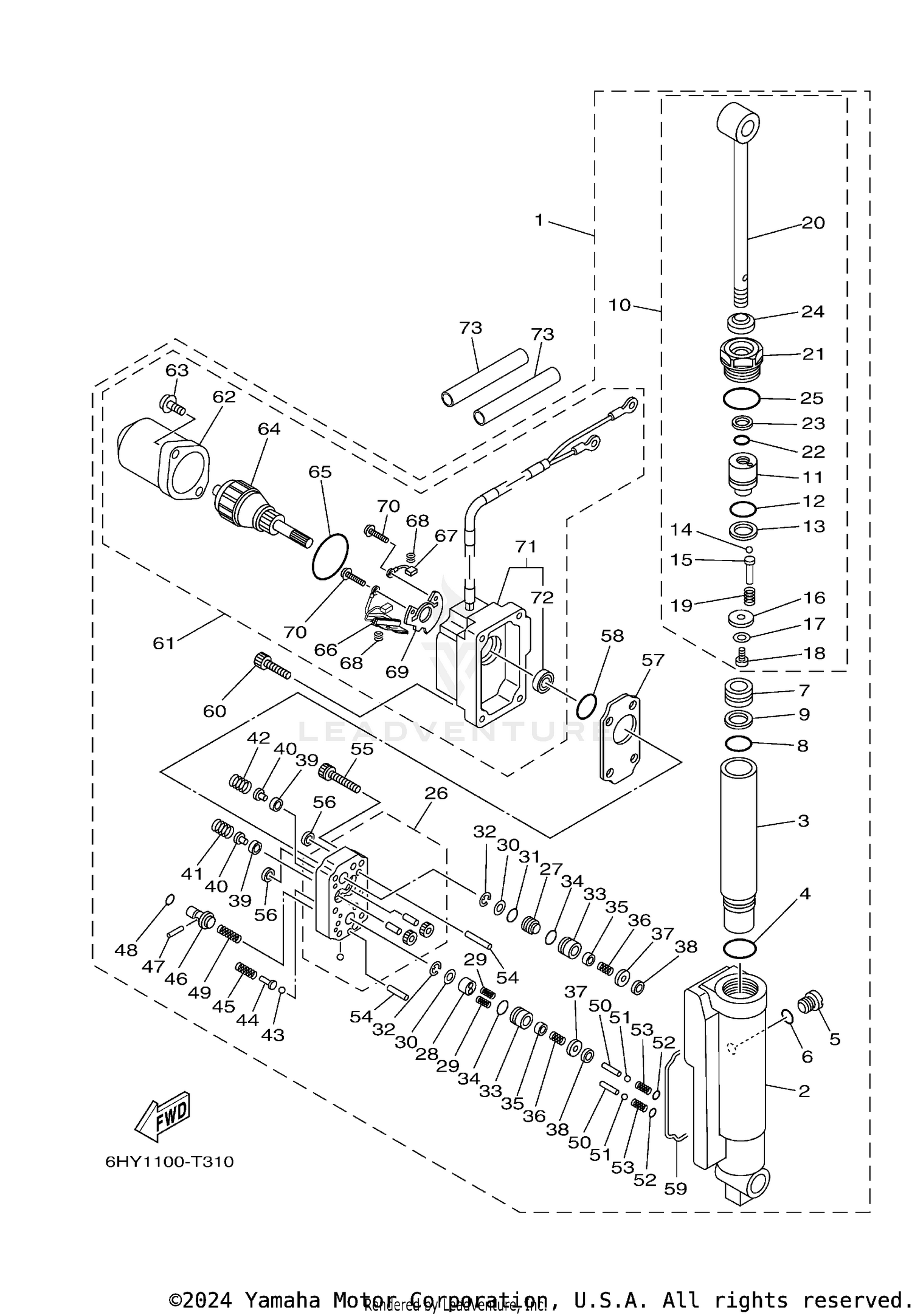 POWER TRIM TILT ASSY