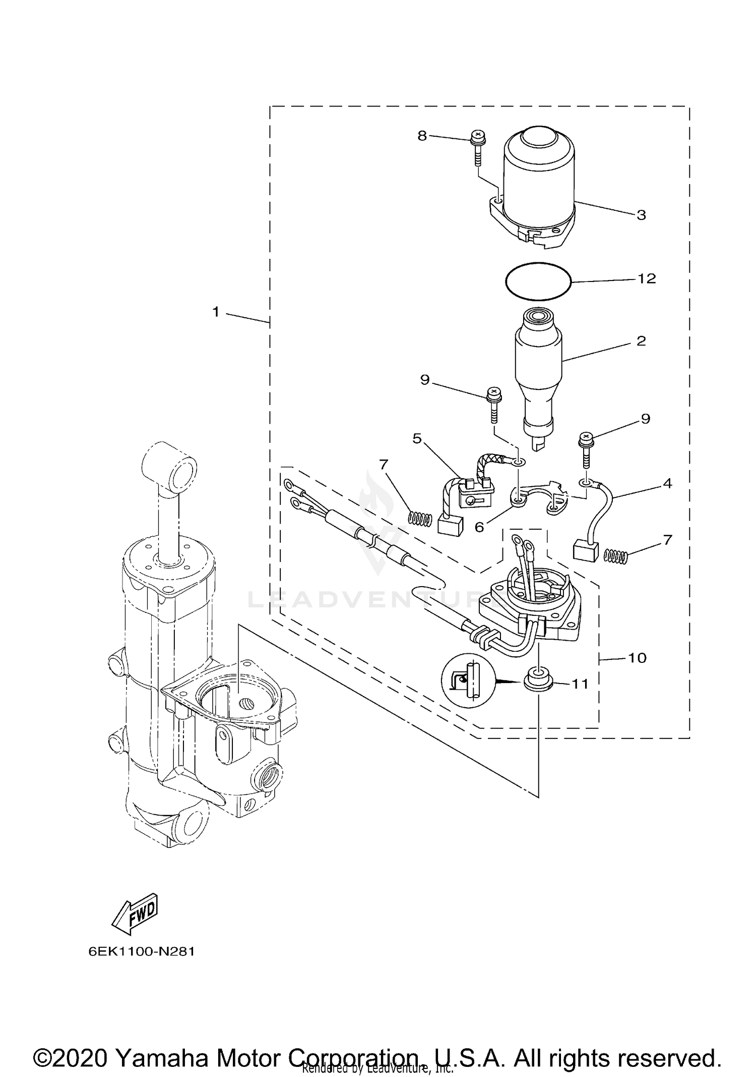 POWER TRIM TILT ASSY 2