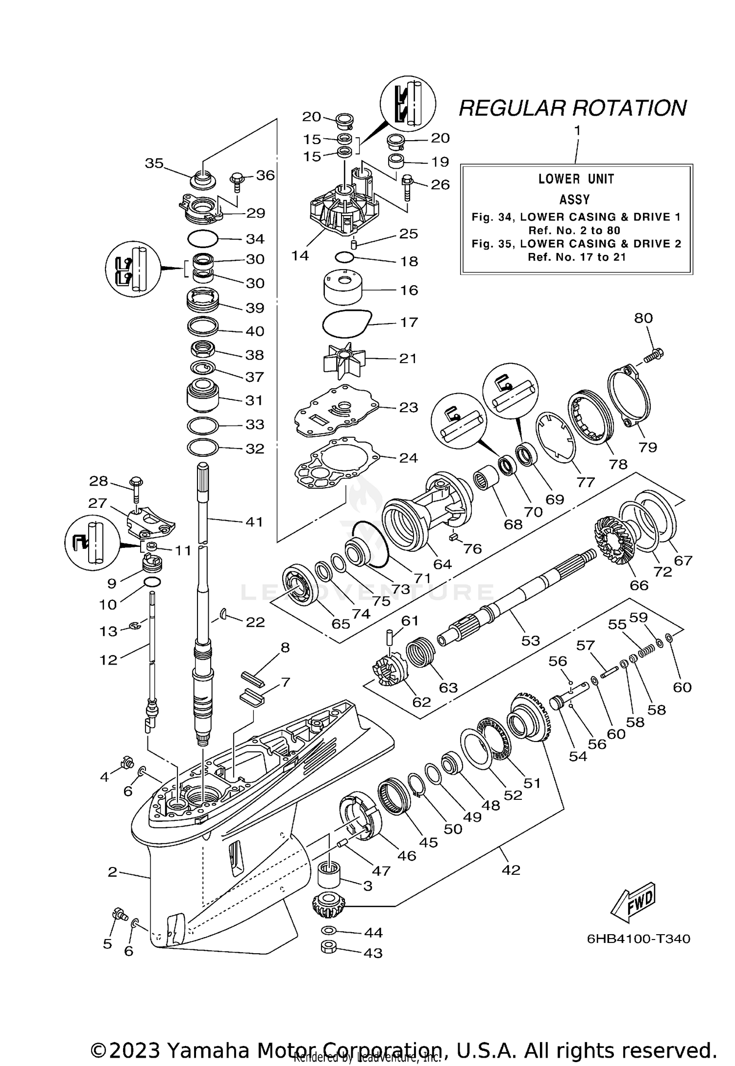 LOWER CASING DRIVE 1