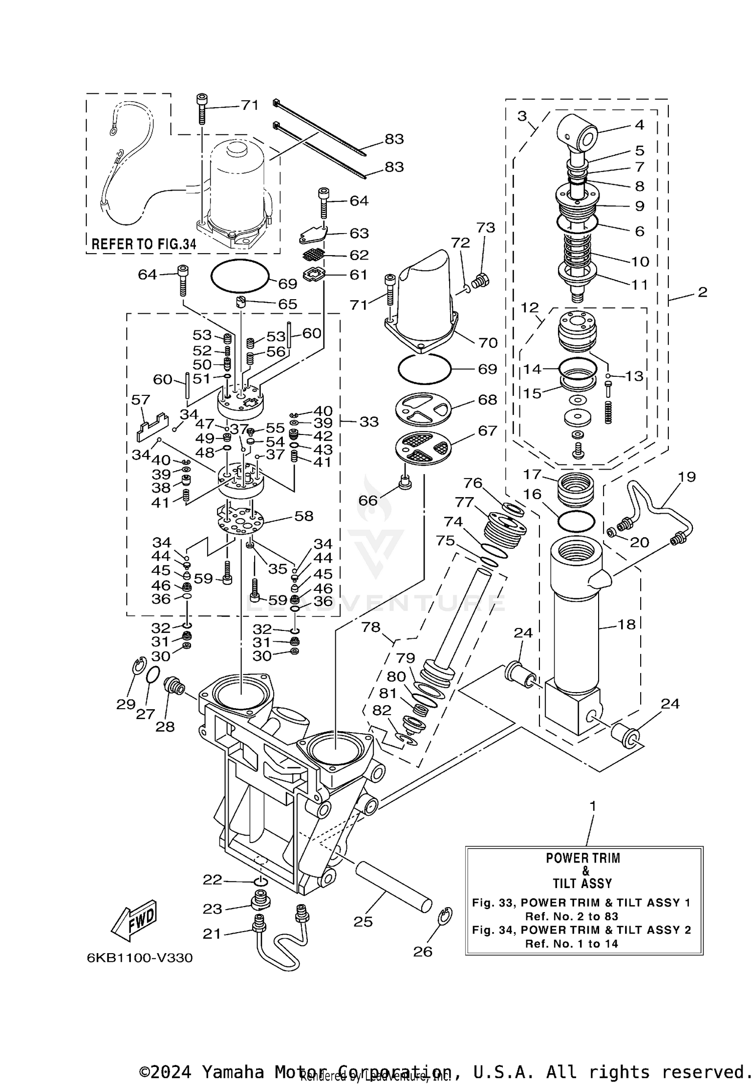 POWER TRIM TILT ASSY 1