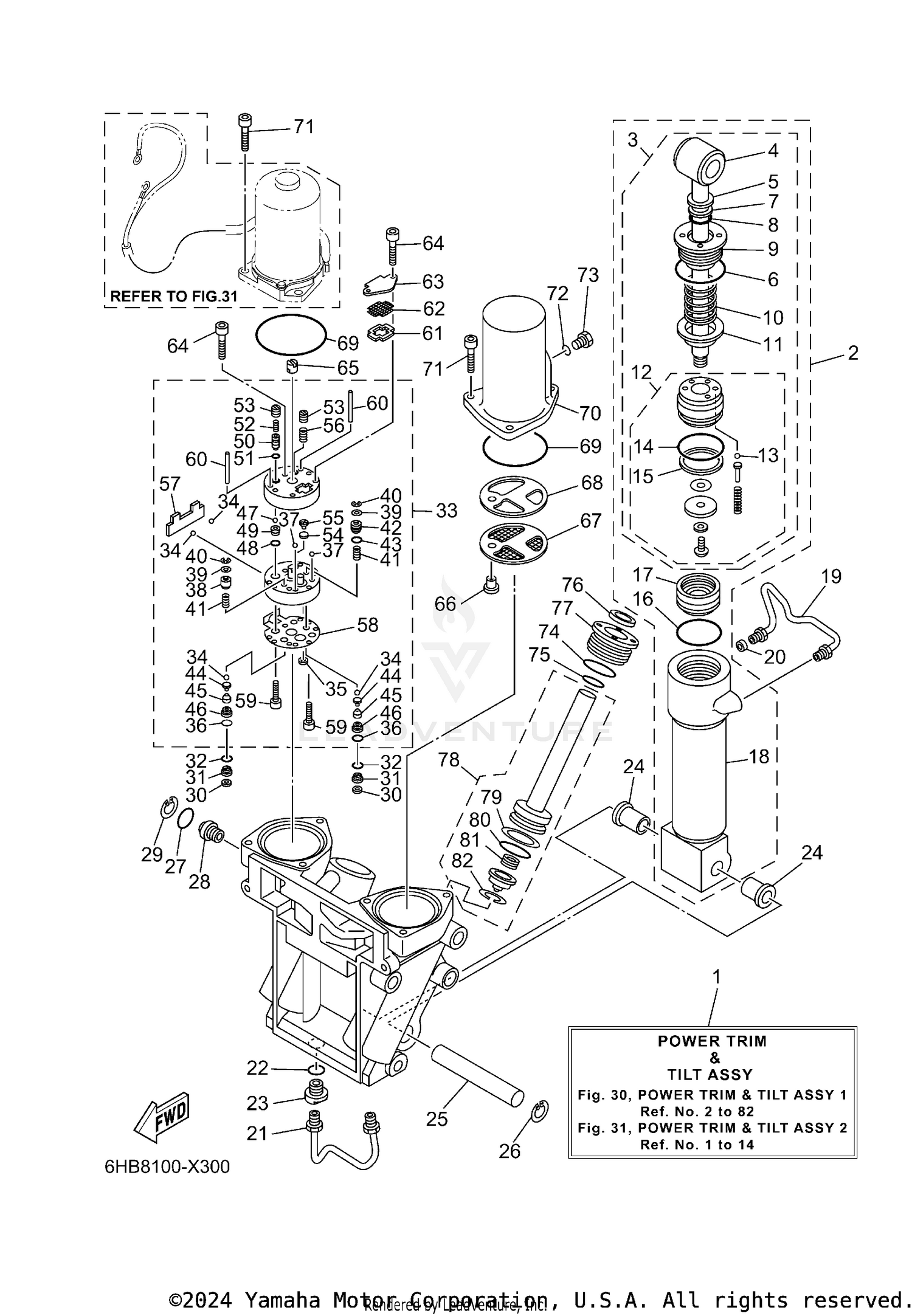 POWER TRIM TILT ASSY 1