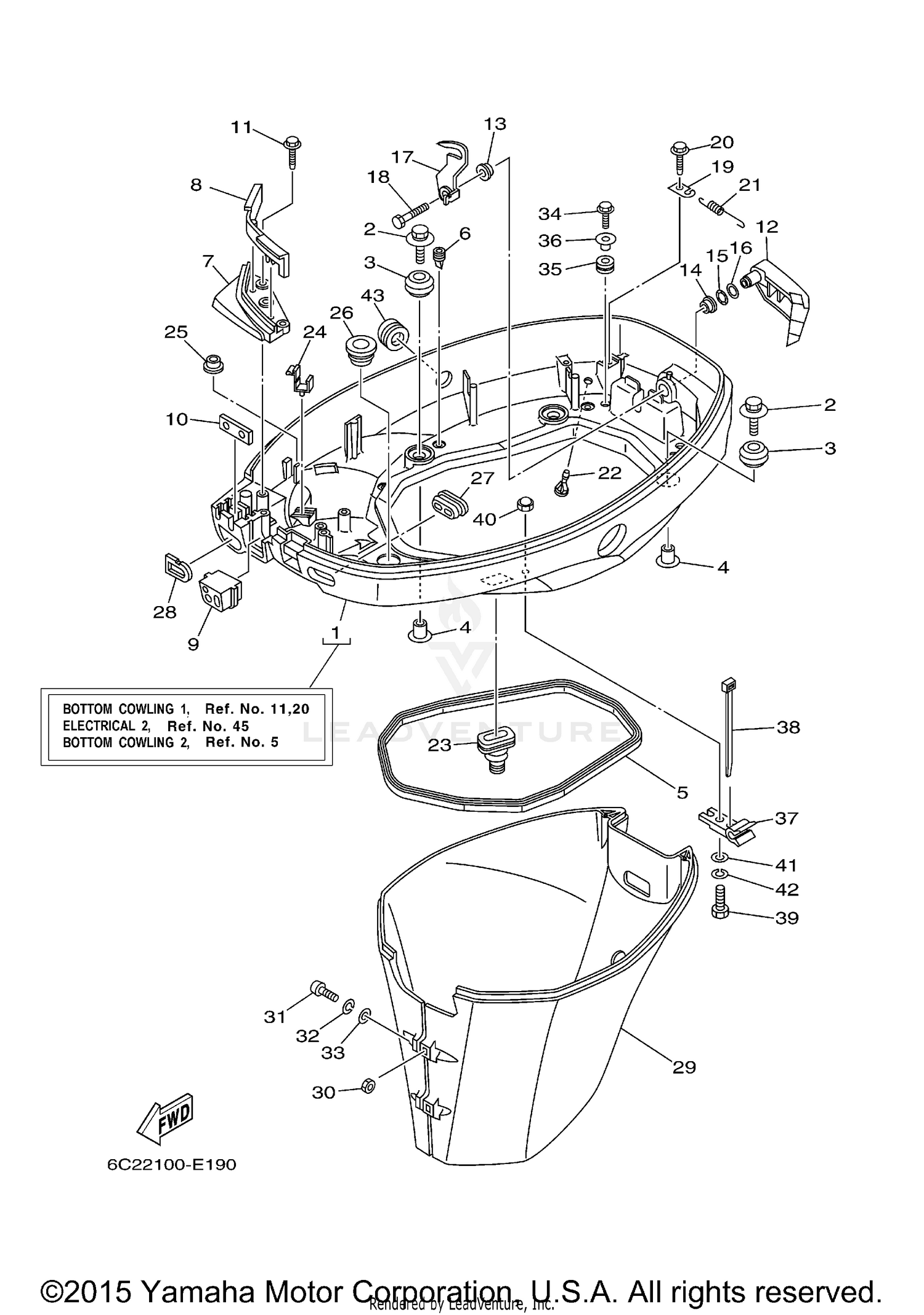 BOTTOM COWLING 1