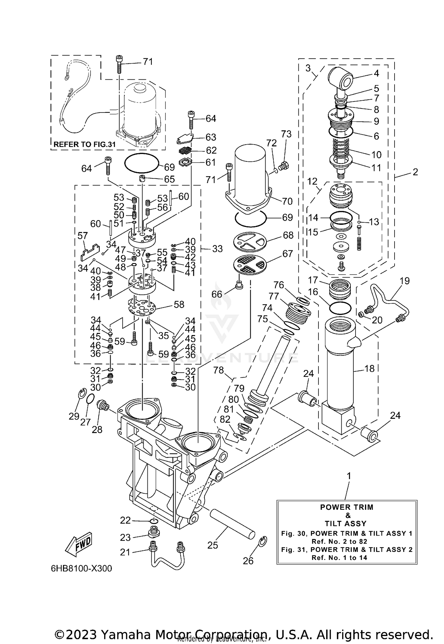 POWER TRIM TILT ASSY 1