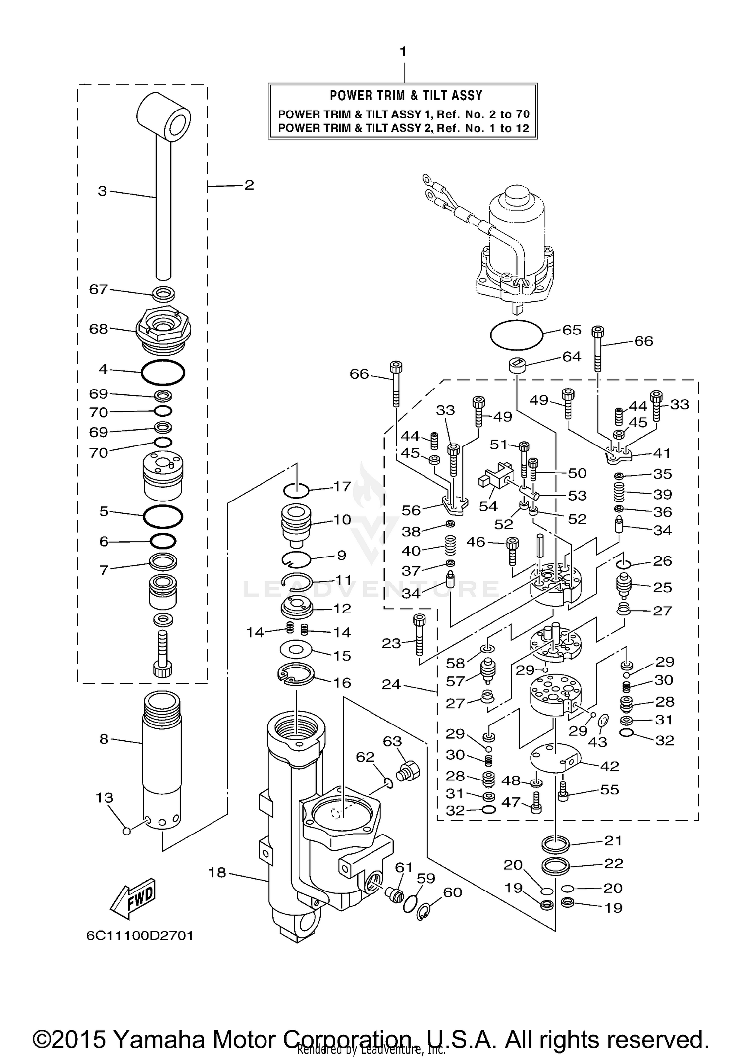 POWER TRIM TILT ASSY 1