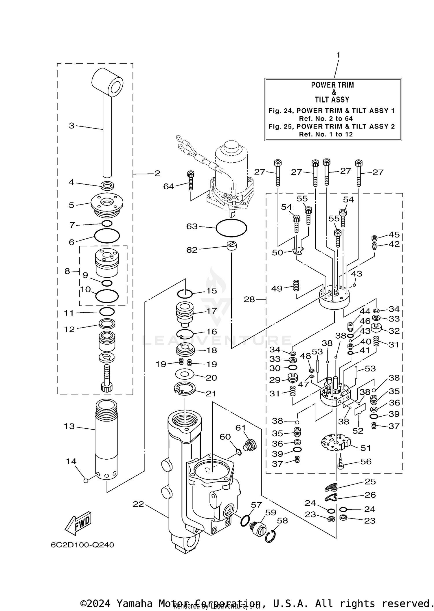 POWER TRIM TILT ASSY 1