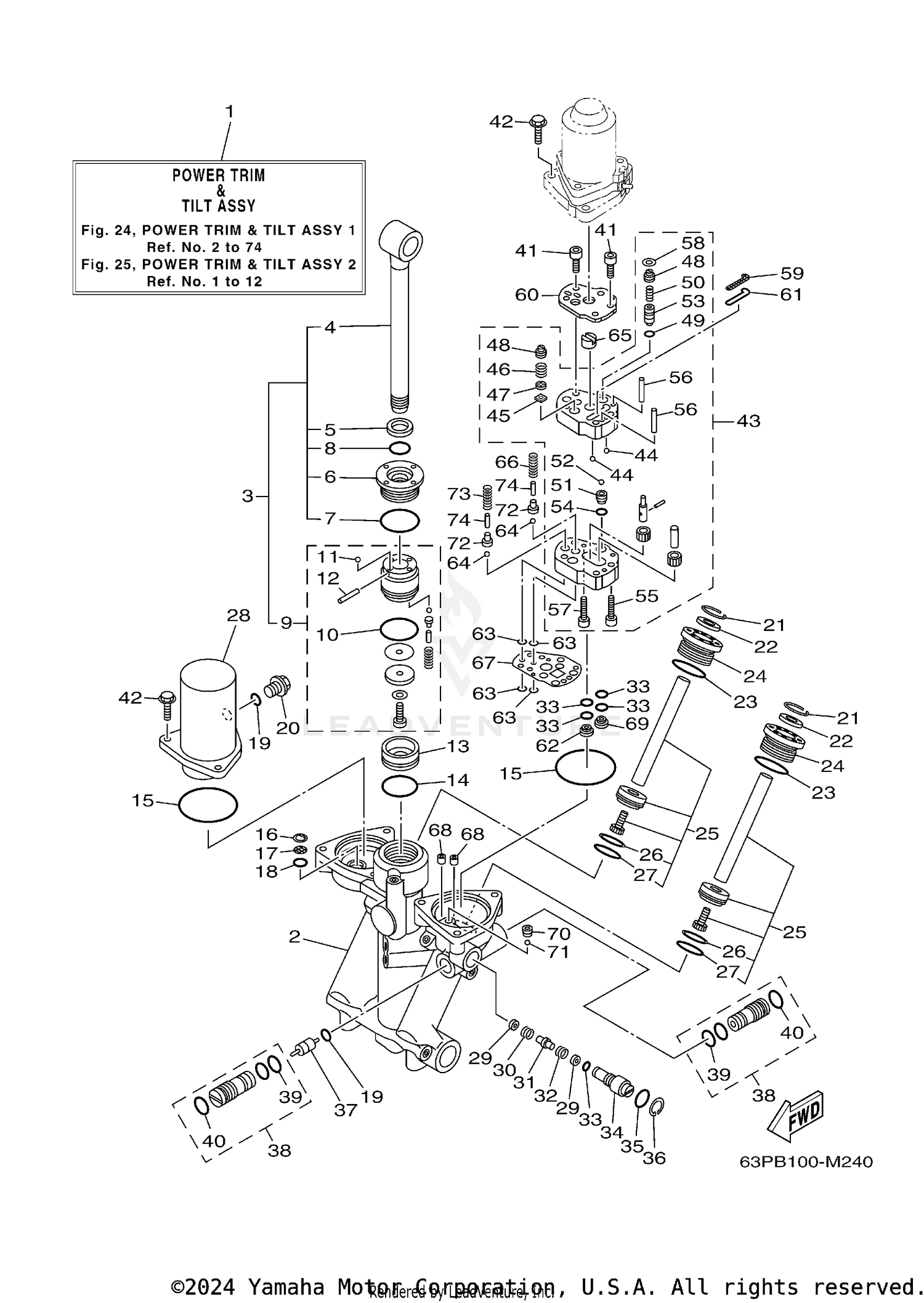 POWER TRIM TILT ASSY 1