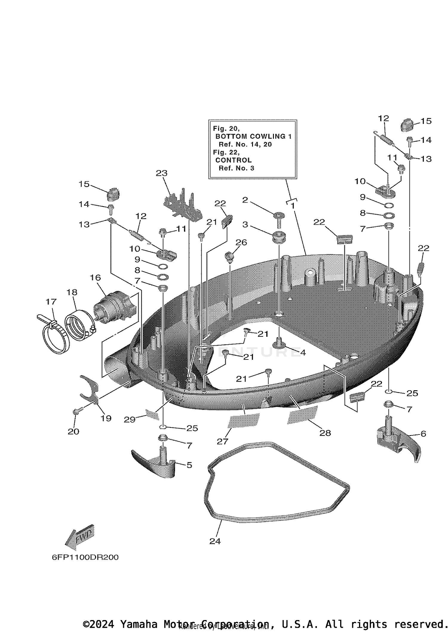 BOTTOM COWLING 1