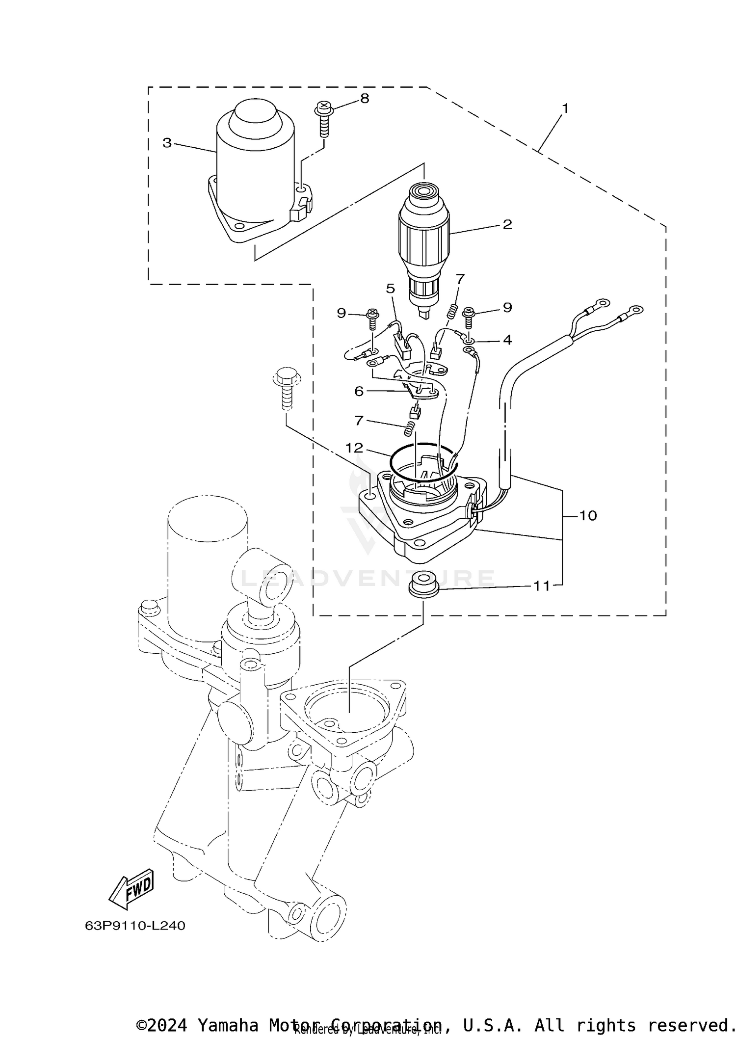 POWER TRIM TILT ASSY 2