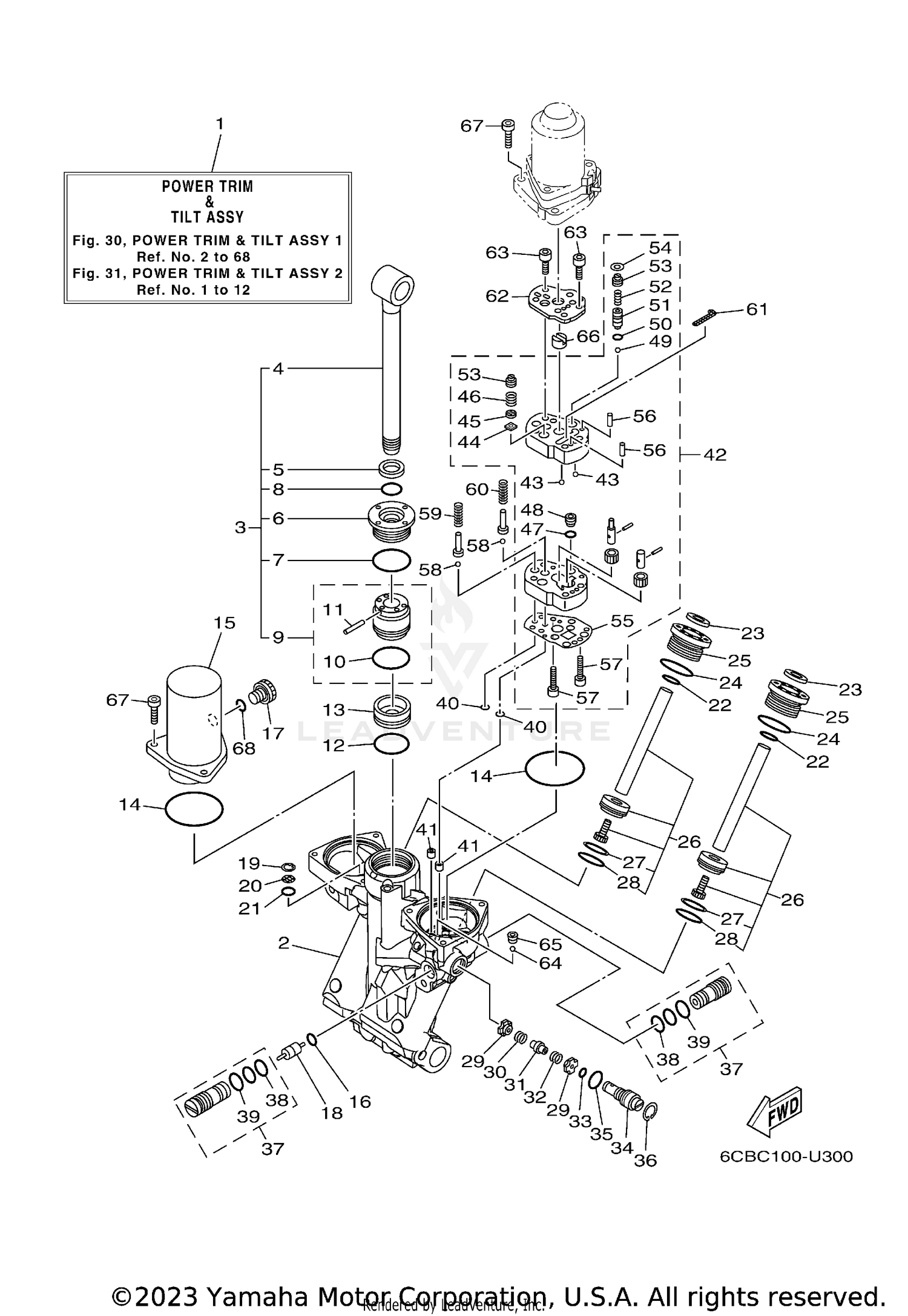 POWER TRIM TILT ASSY 1