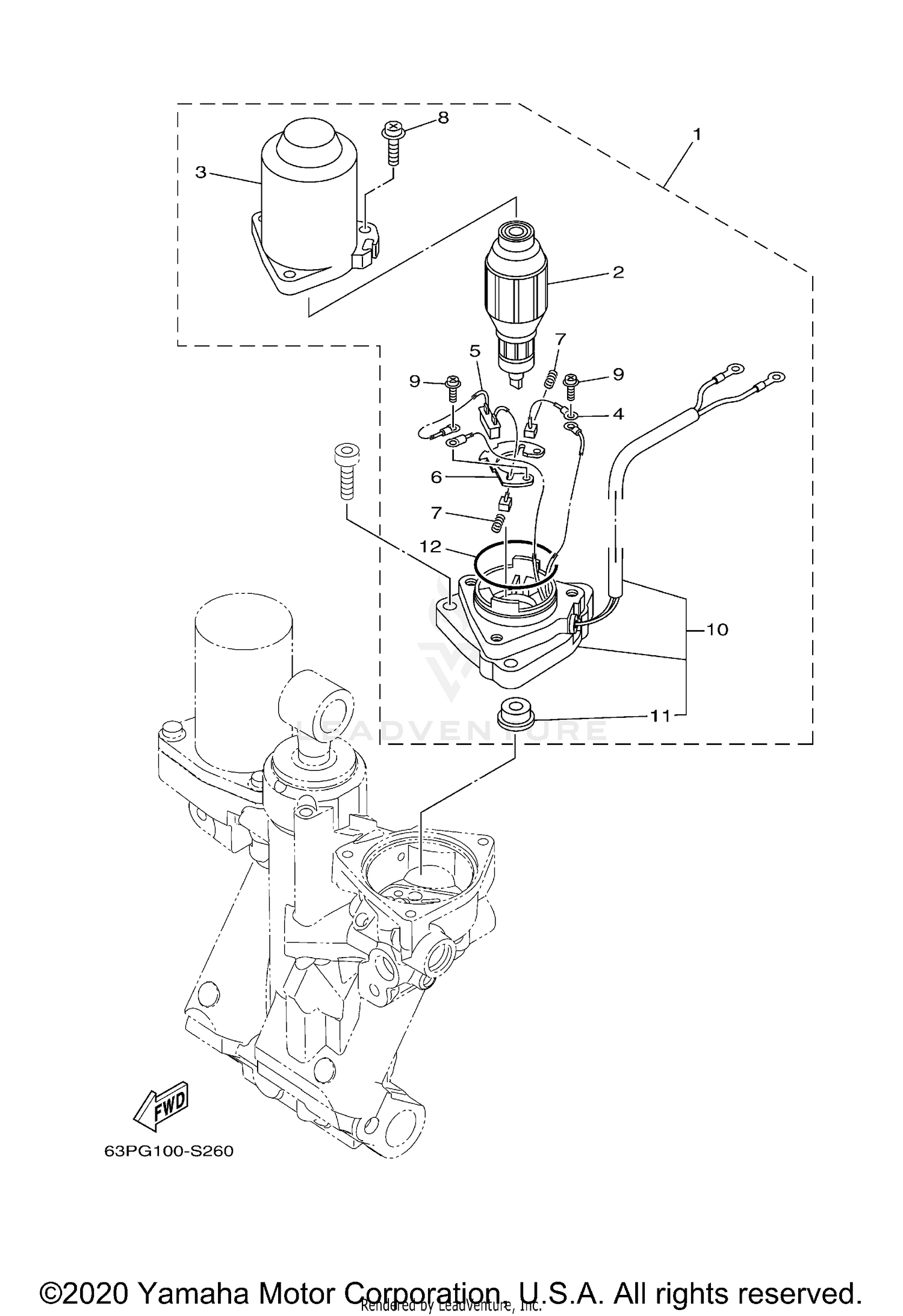 POWER TRIM & TILT ASSY 2