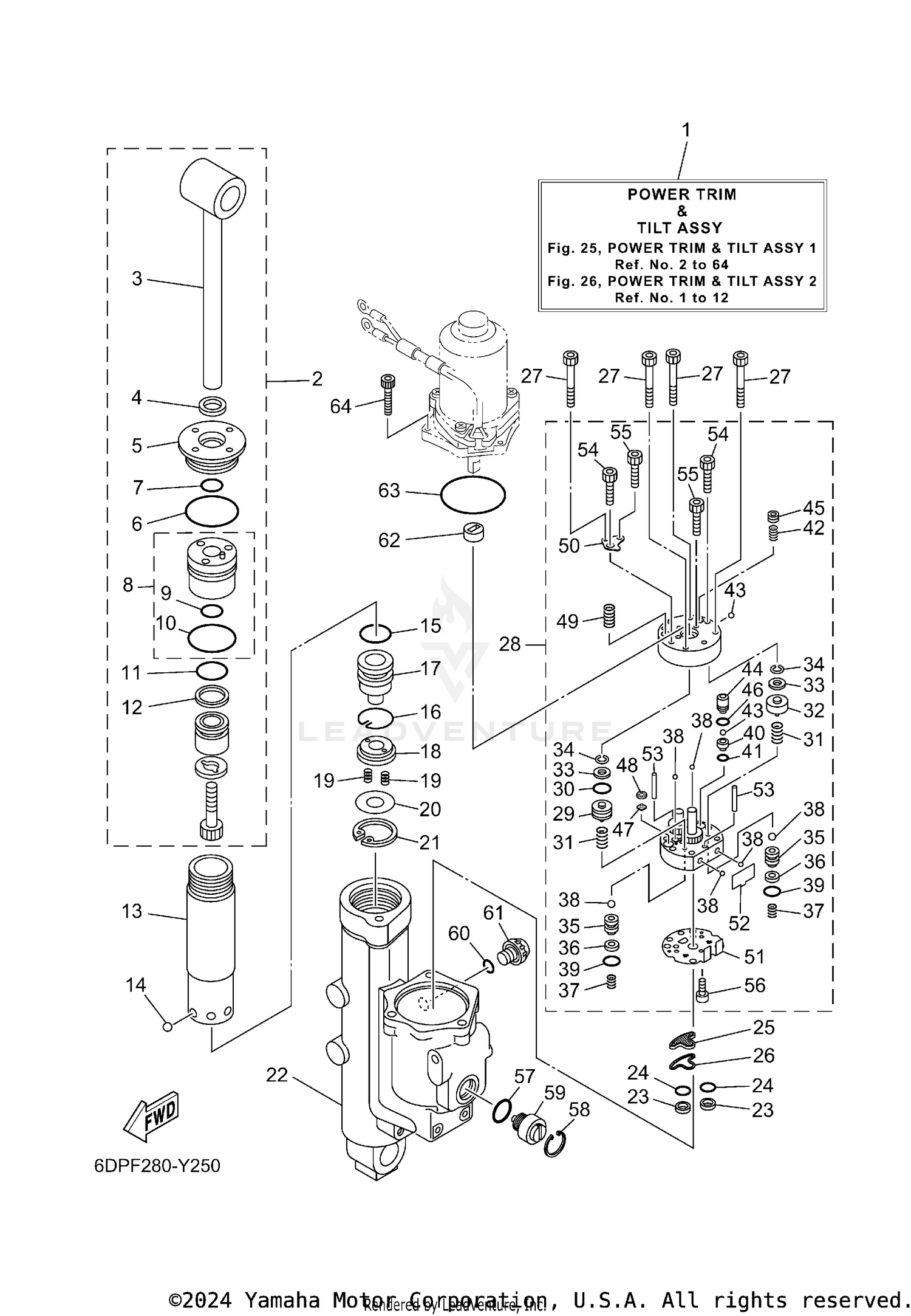 POWER TRIM TILT ASSY 1