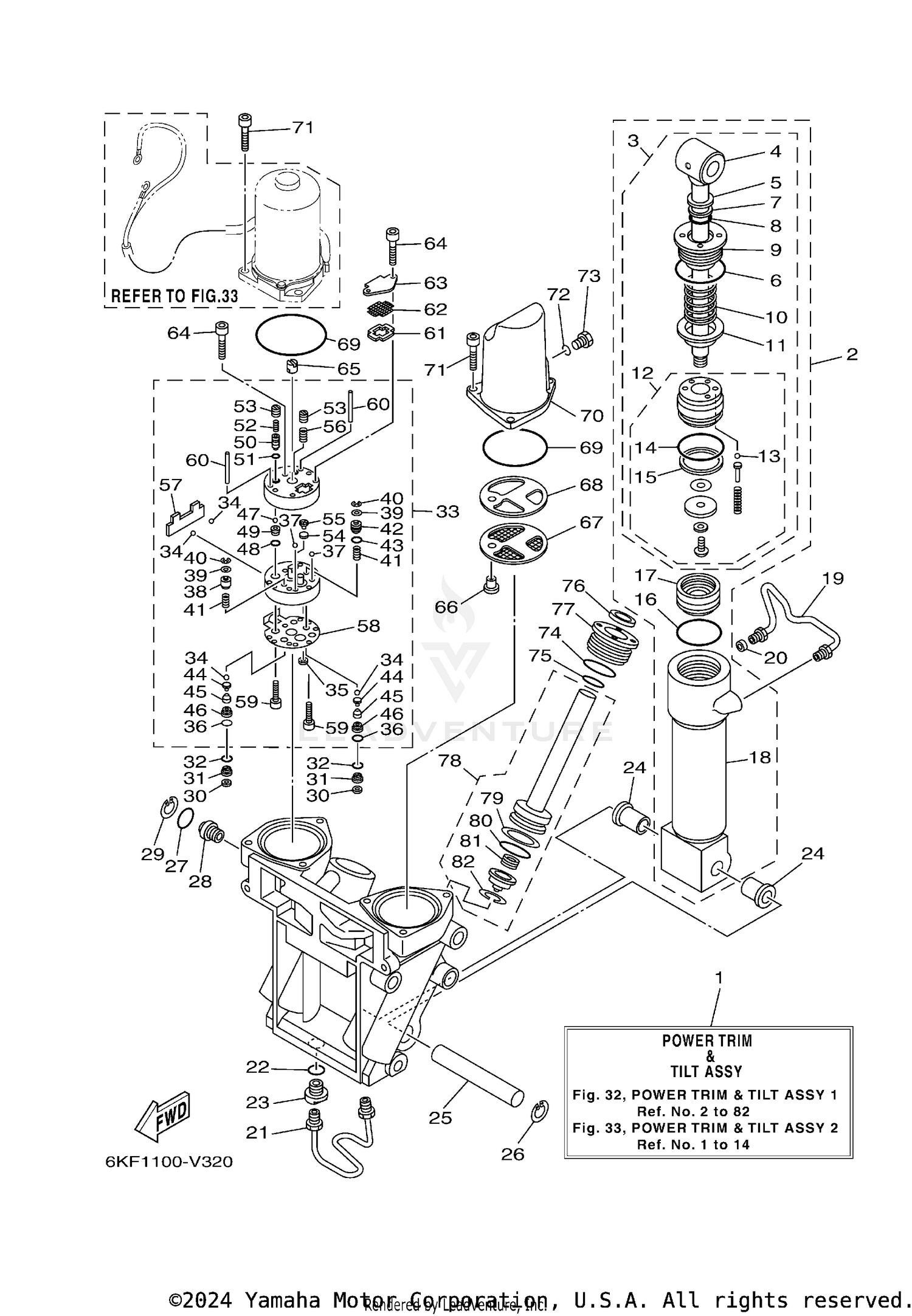 POWER TRIM TILT ASSY 1