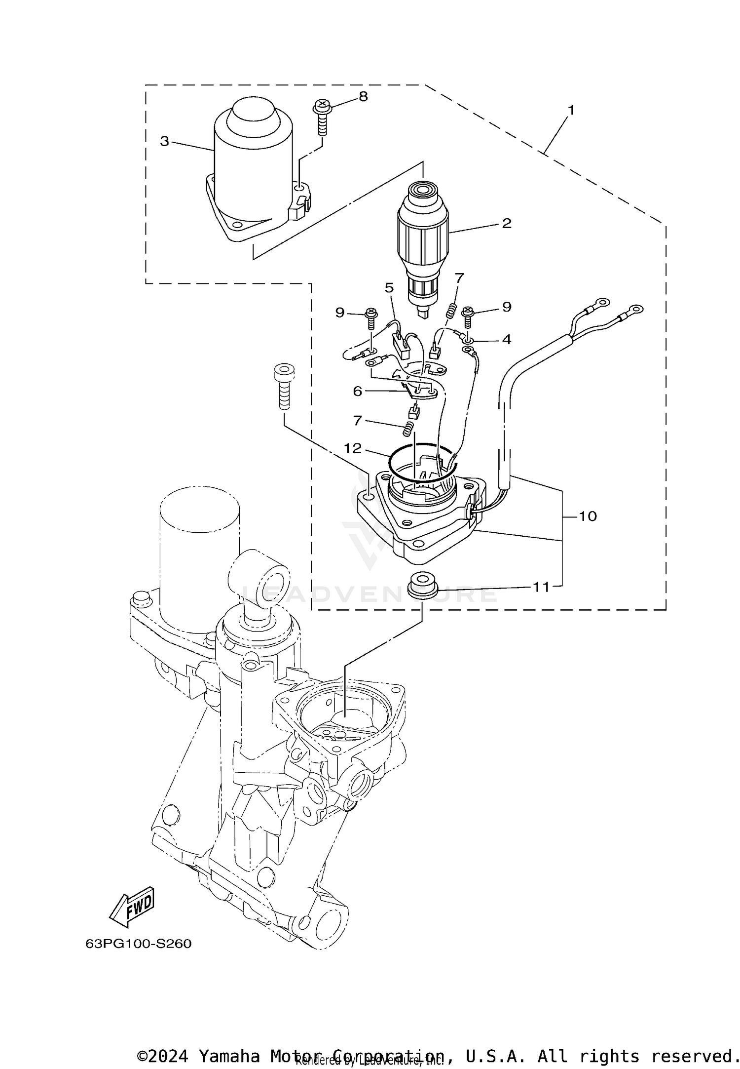 POWER TRIM TILT ASSY 2