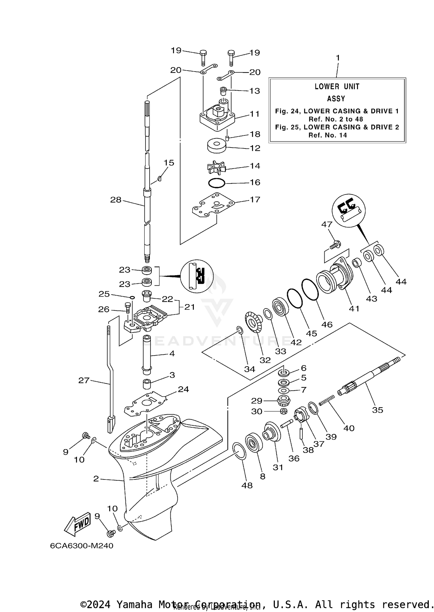 LOWER CASING DRIVE 1