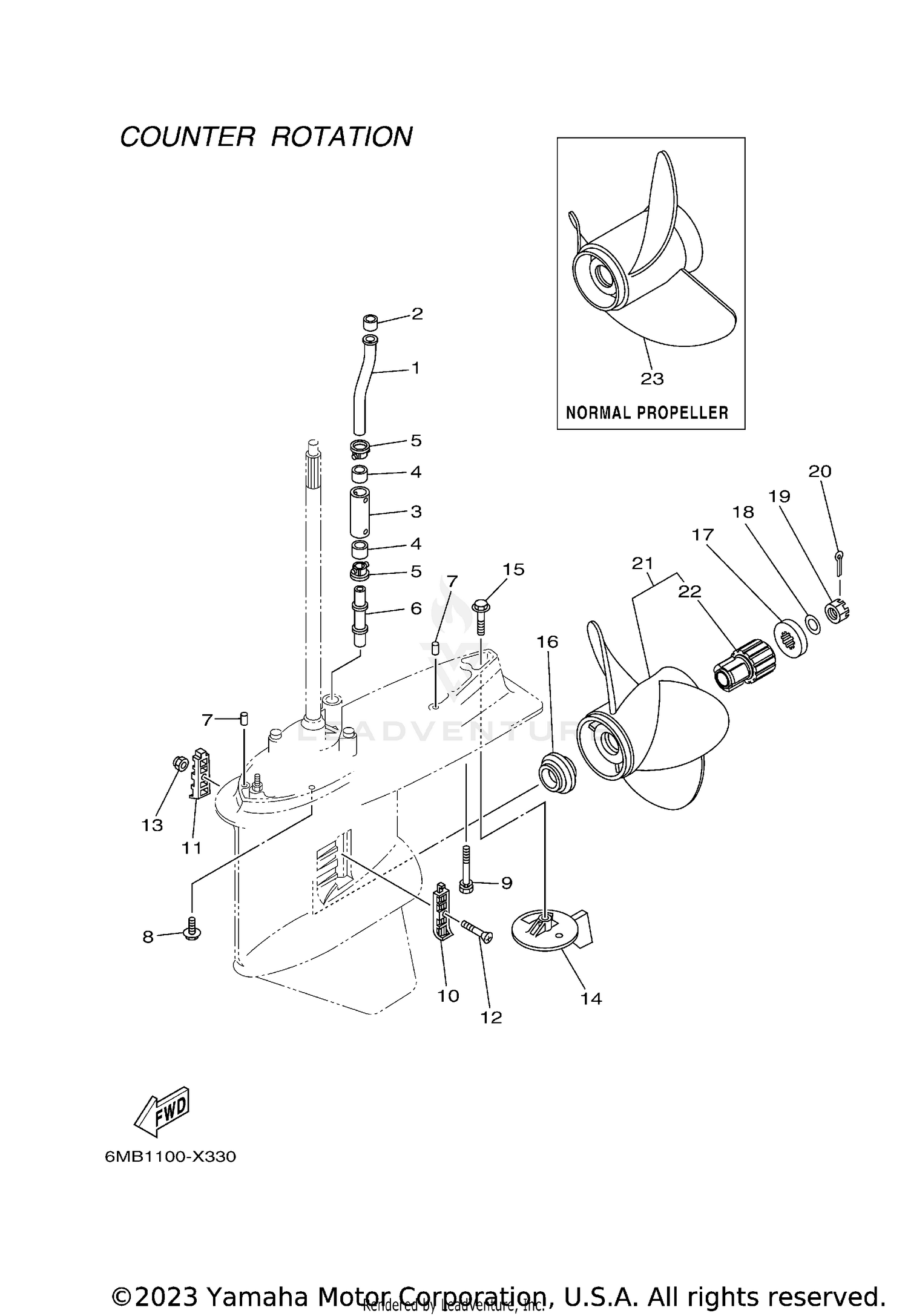 LOWER CASING DRIVE 4