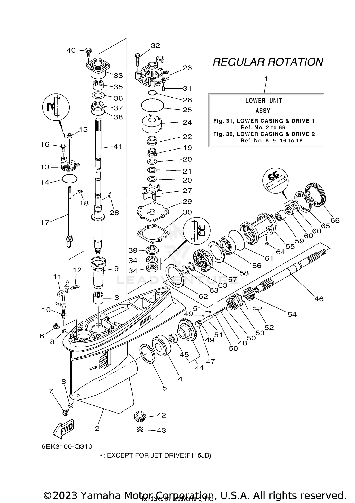 LOWER CASING DRIVE 1