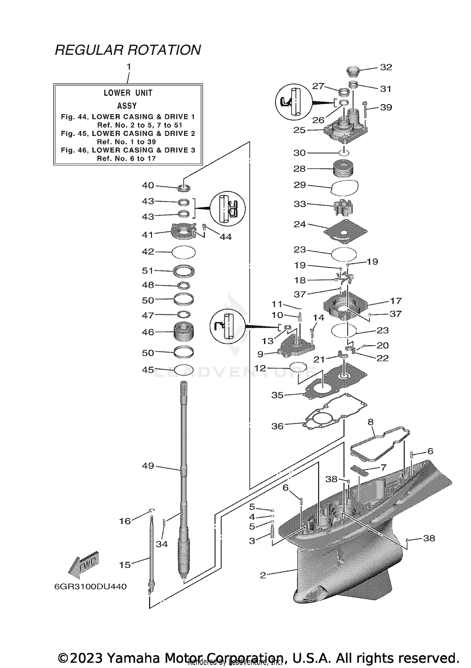 LOWER CASING DRIVE 1
