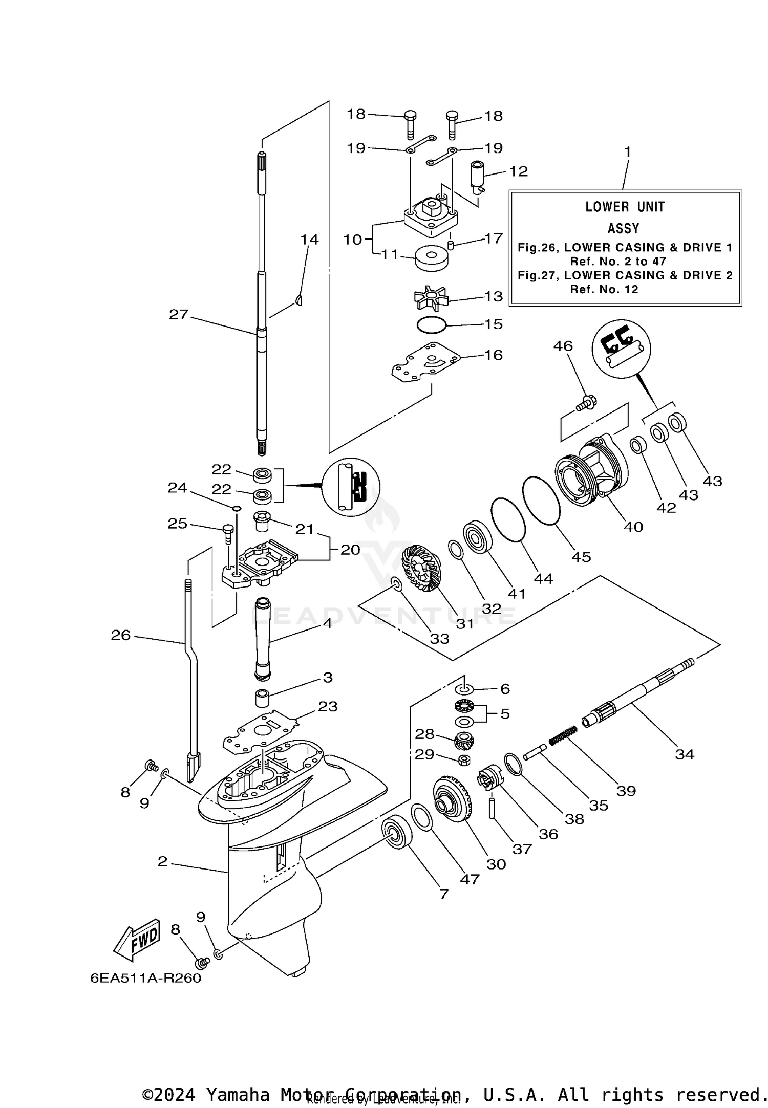LOWER CASING DRIVE 1
