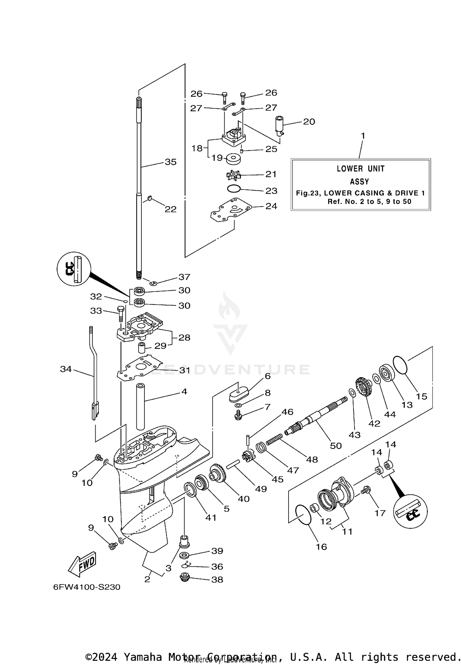 LOWER CASING DRIVE 1