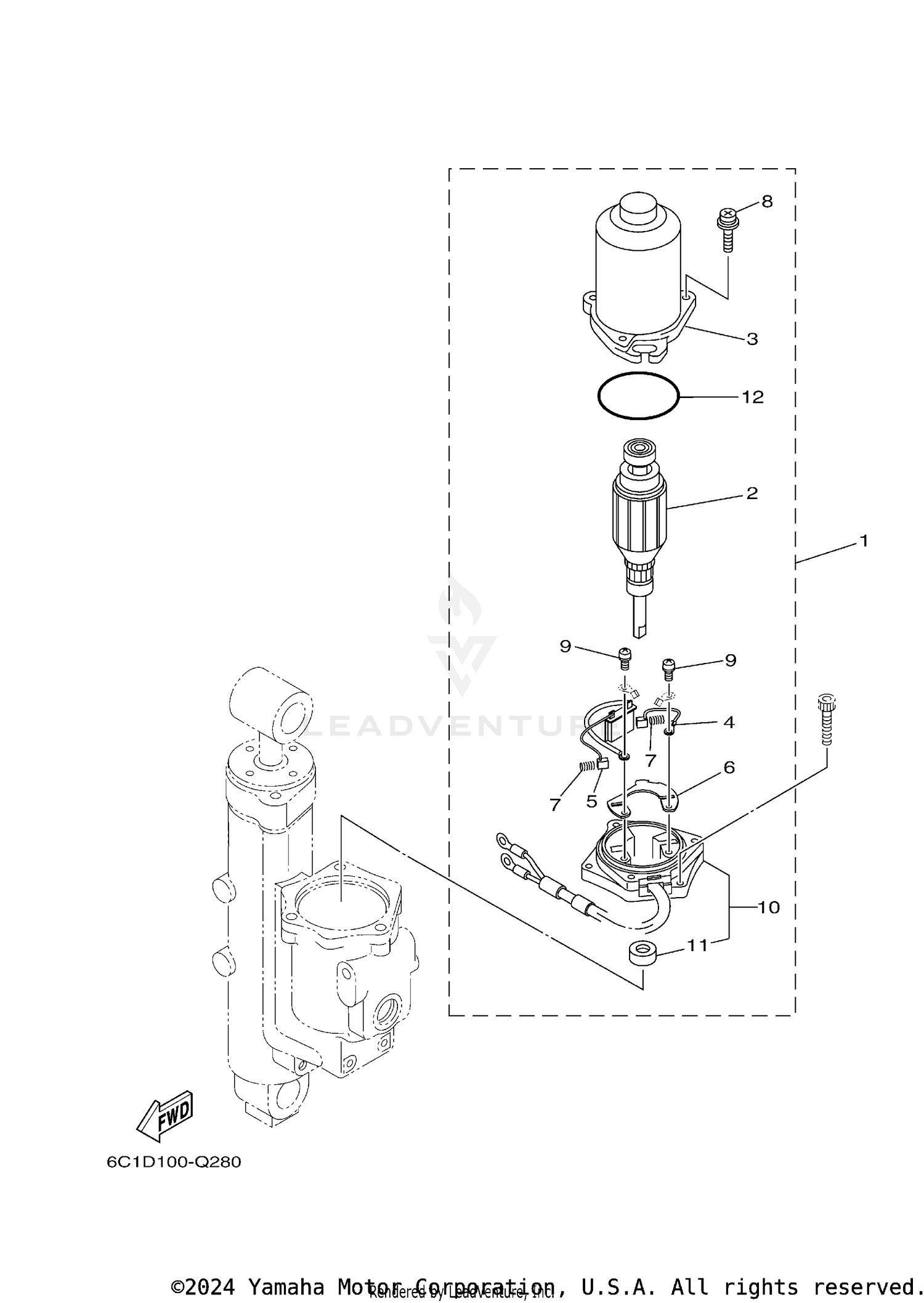 POWER TRIM TILT ASSY 2