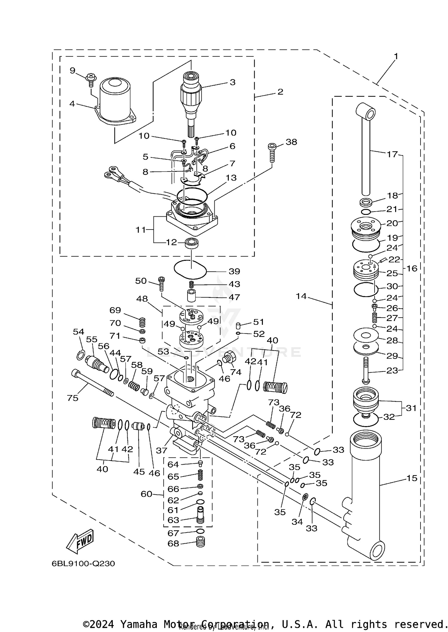 POWER TRIM TILT ASSY