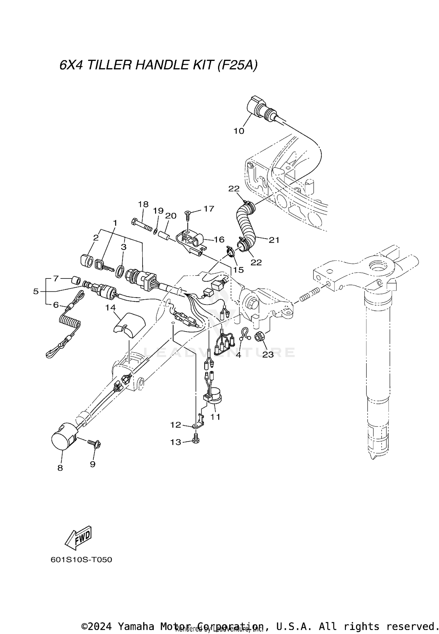 TILLER HANDLE KIT 2