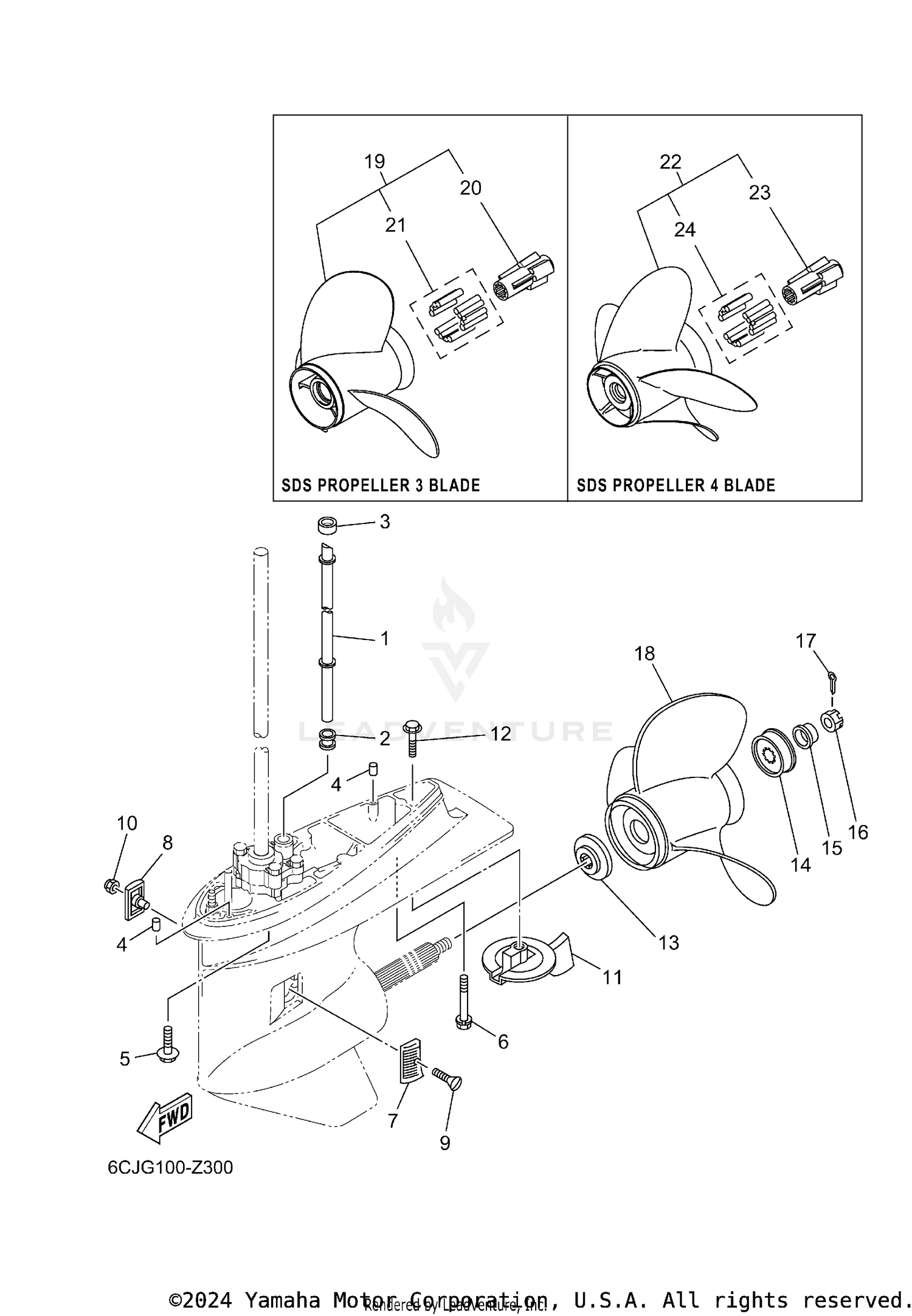 LOWER CASING & DRIVE 2