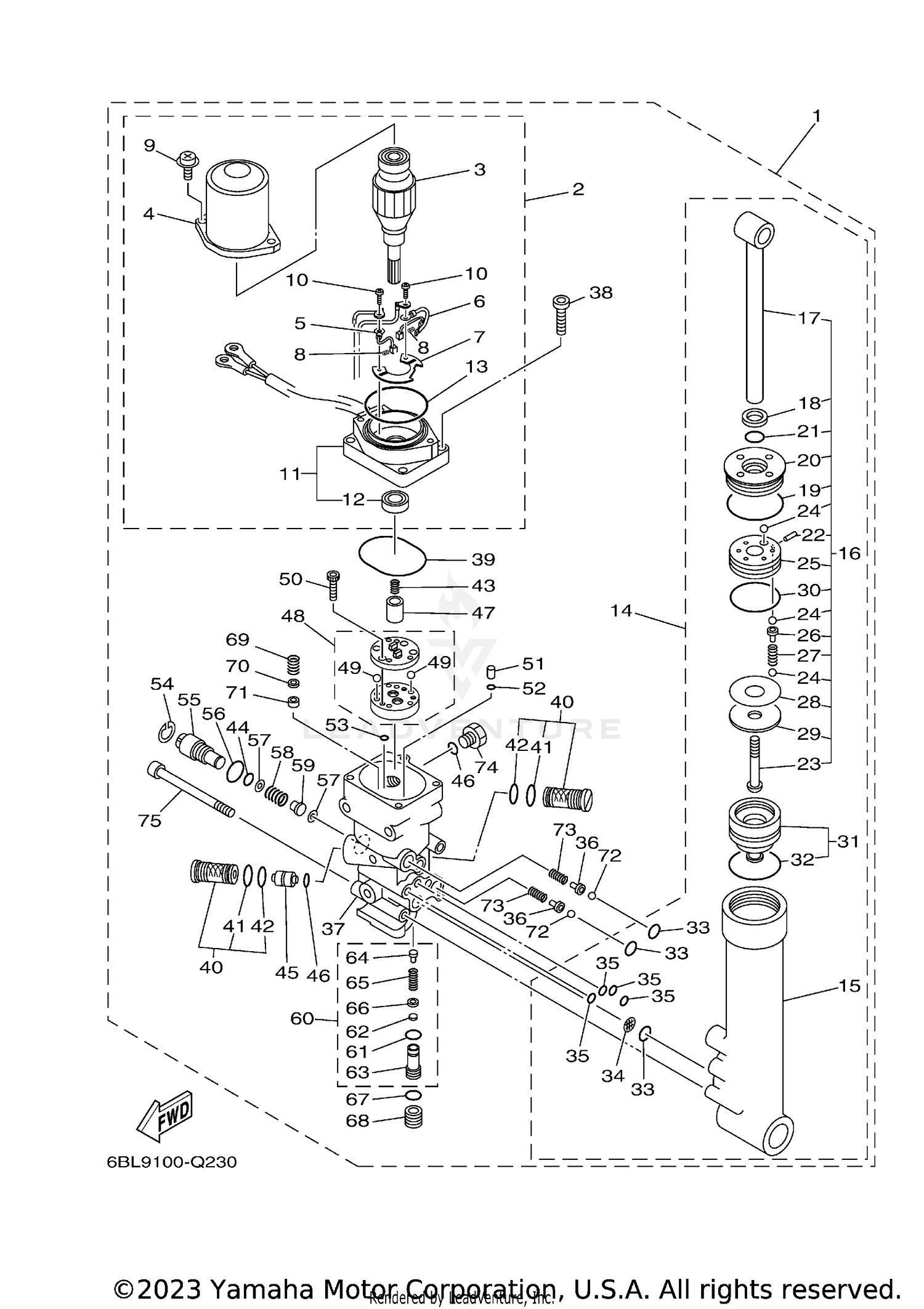 POWER TRIM TILT ASSY