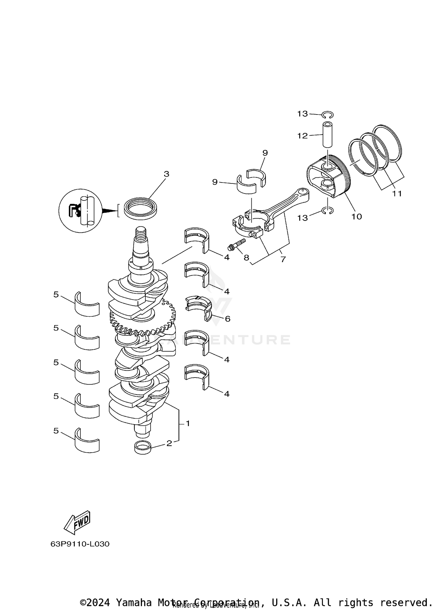 CRANKSHAFT PISTON