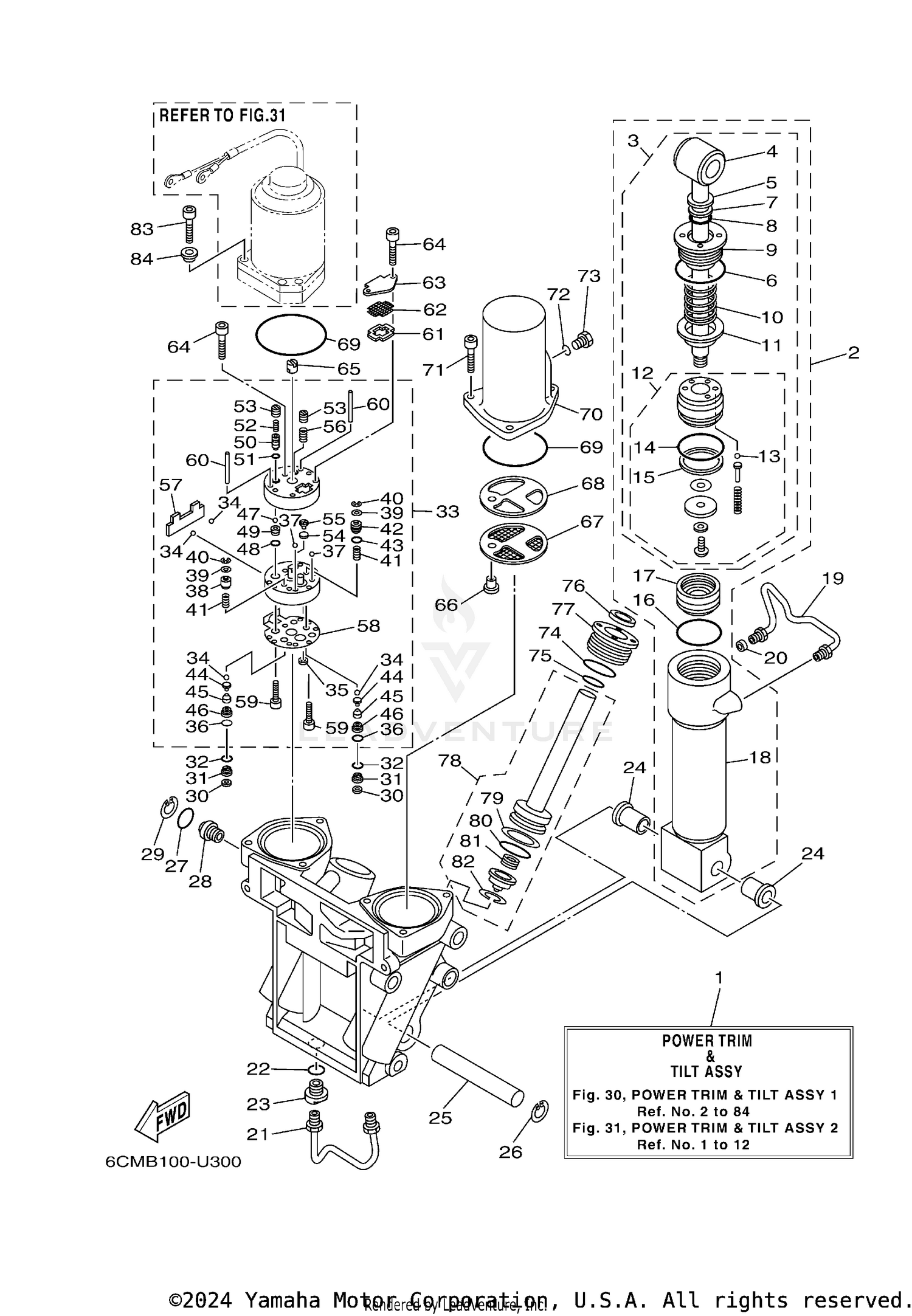 POWER TRIM TILT ASSY 1