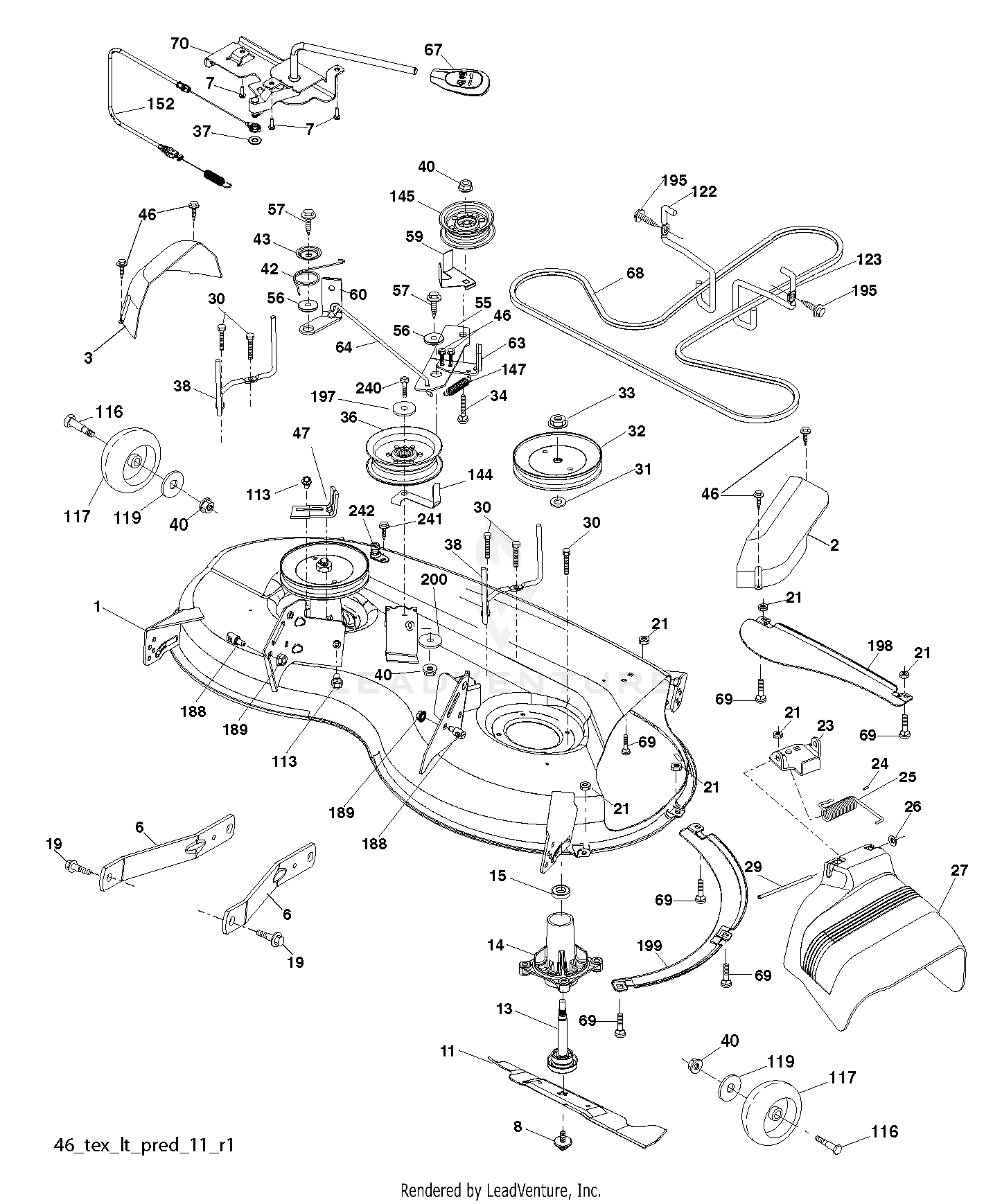 Husqvarna 46 inch mower deck belt sale